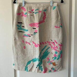 Anthropologie Women's Tracy Reese Multi Color Pencil Professional Skirt